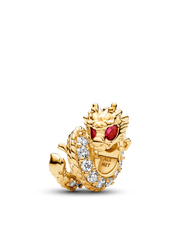 Dragon Charm - 14k gold plating