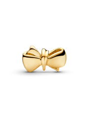 Sparkling Bow Charm - 14k gold plating