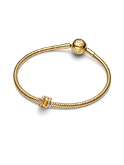 FINAL SALE - Curled Snake Charm - 14k gold plating