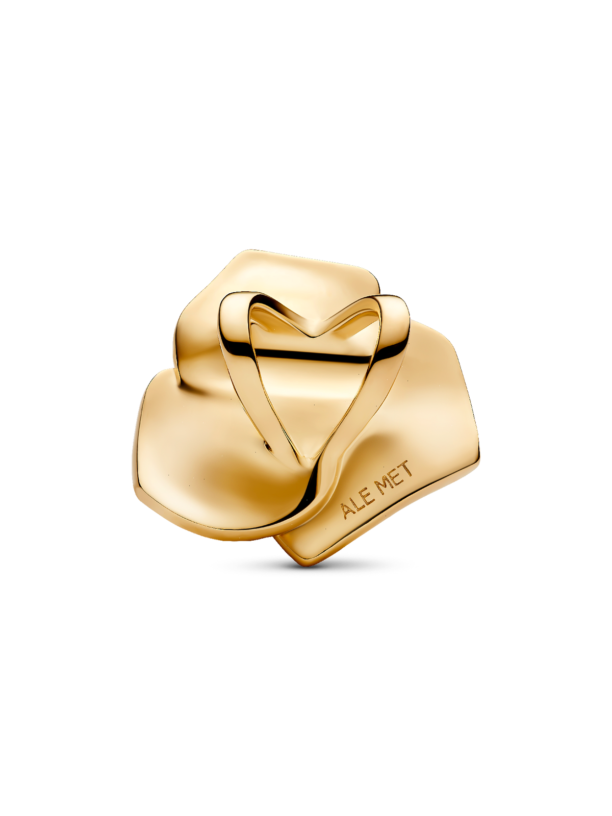 Rose in Bloom Oversized Charm - 14k gold plating