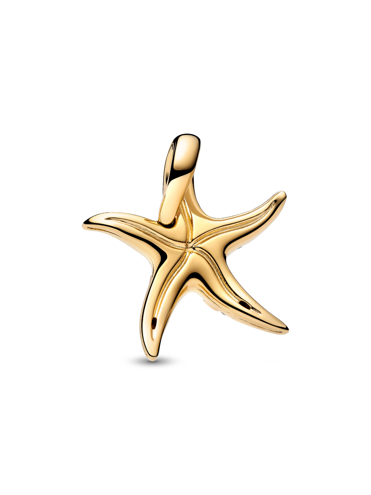 FINAL SALE - Sparkling Blue Starfish Dangle Charm - 14k gold plating