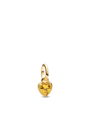 Heart Mini Dangle Charm - 14k gold plating