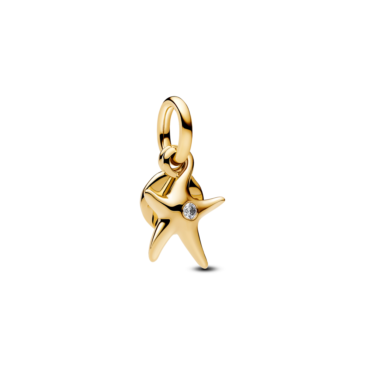 Starfish Double Dangle Charm - 14k gold plating