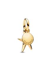 Starfish Double Dangle Charm - 14k gold plating