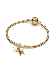 Starfish Double Dangle Charm - 14k gold plating