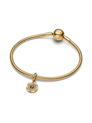 Lucky Chip Dangle Charm - 14k gold plating