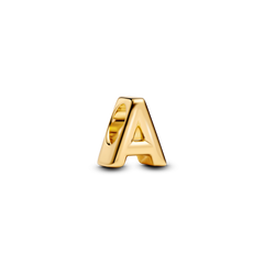Letter A Alphabet Charm - 14k gold plating