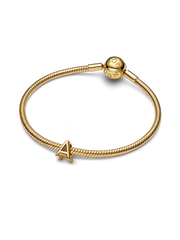 Letter A Alphabet Charm - 14k gold plating