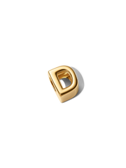 Letter D Alphabet Charm - 14k gold plating