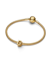 Letter D Alphabet Charm - 14k gold plating