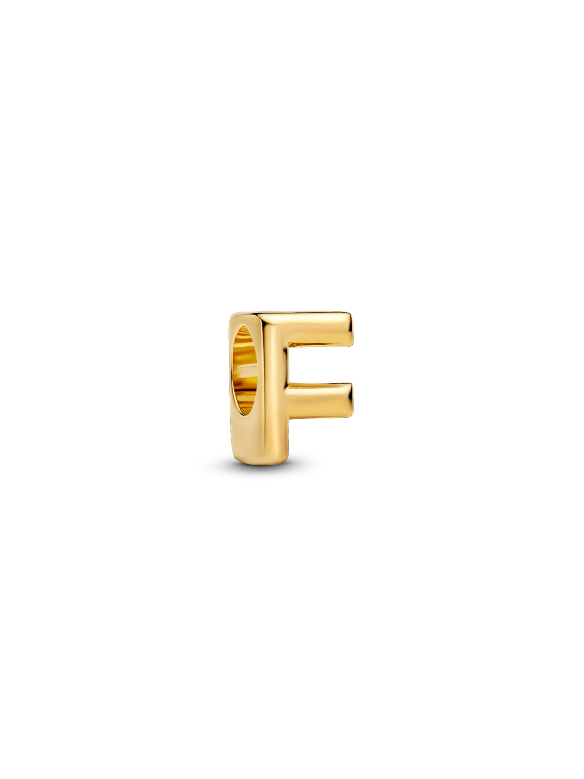 Letter F Alphabet Charm - 14k gold plating