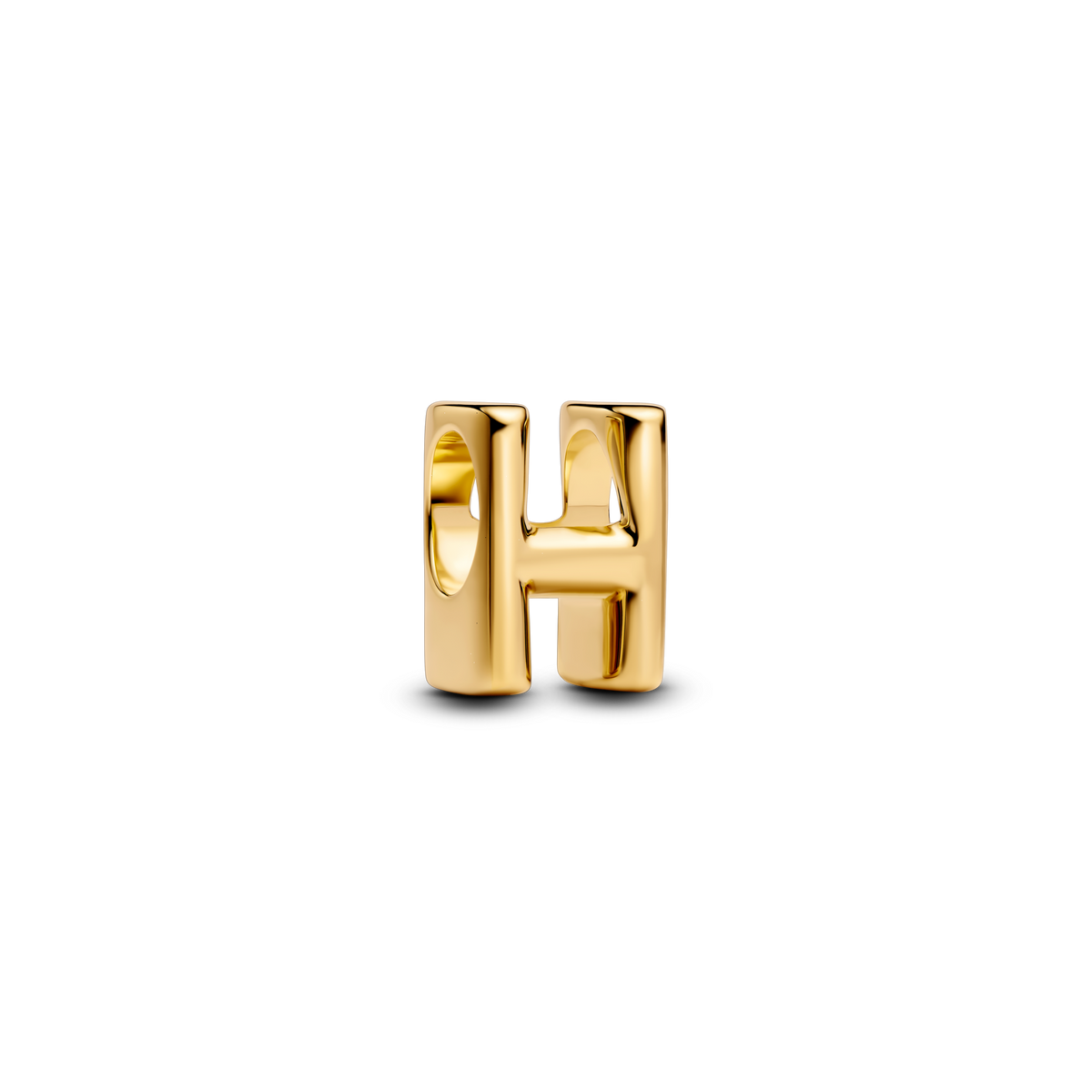 Letter H Alphabet Charm - 14k gold plating