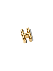 Letter H Alphabet Charm - 14k gold plating