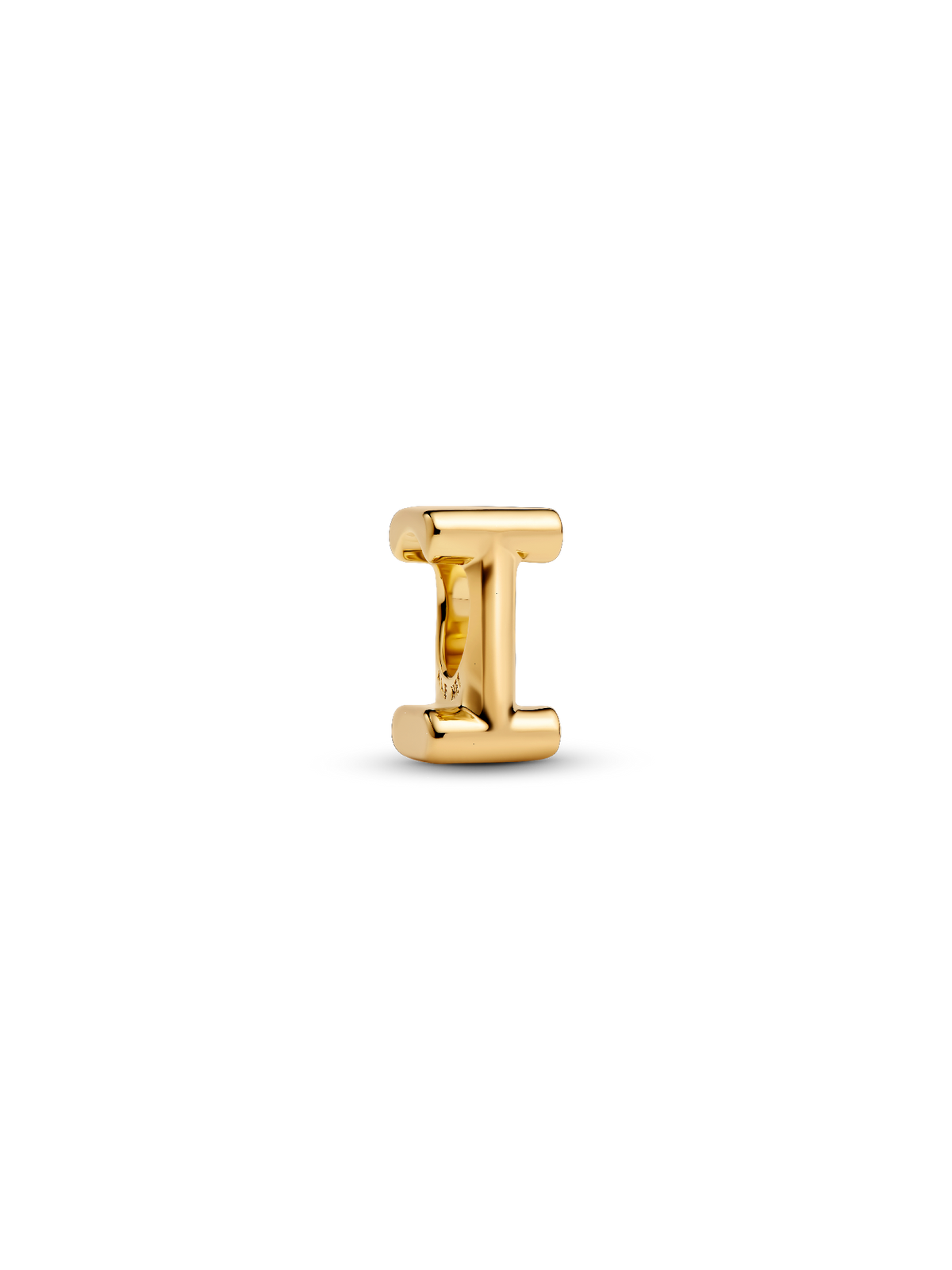 Letter I Alphabet Charm - 14k gold plating