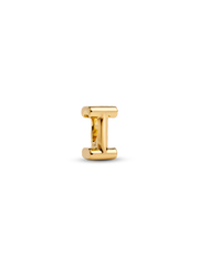 Letter I Alphabet Charm - 14k gold plating
