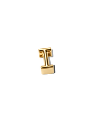 Letter I Alphabet Charm - 14k gold plating