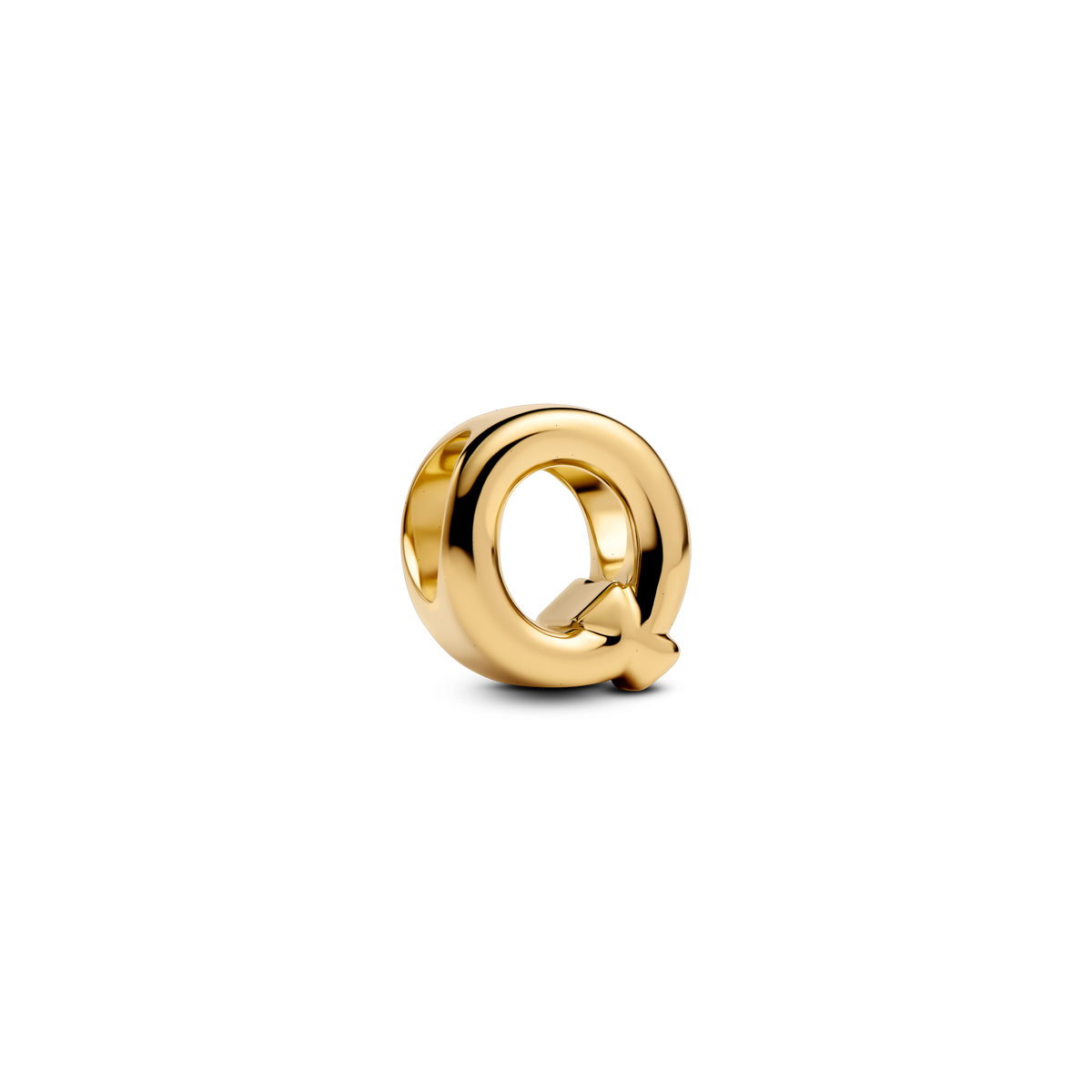 Letter Q Alphabet Charm - 14k gold plating