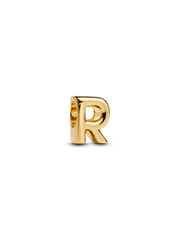 Letter R Alphabet Charm - 14k gold plating