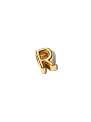 Letter R Alphabet Charm - 14k gold plating