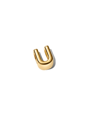Letter U Alphabet Charm - 14k gold plating