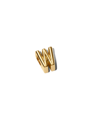 Letter W Alphabet Charm - 14k gold plating