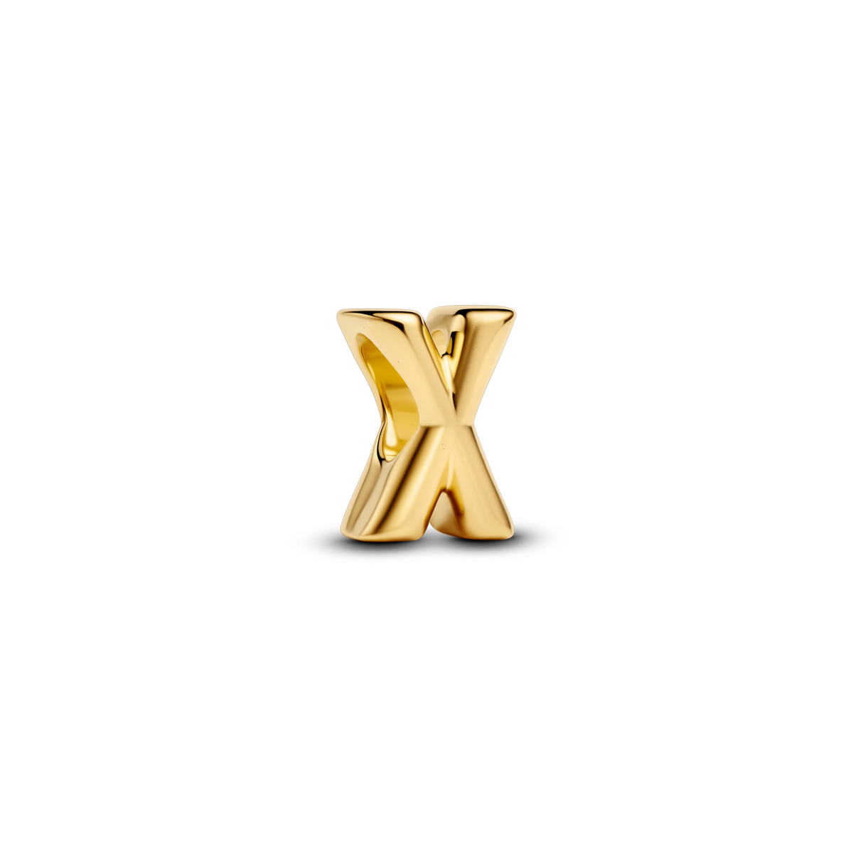 Letter X Alphabet Charm - 14k gold plating