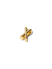 Letter X Alphabet Charm - 14k gold plating