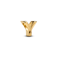 Letter Y Alphabet Charm - 14k gold plating