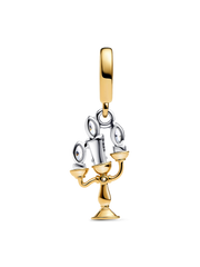 Disney Beauty and the Beast Lumiere Dangle Charm - Sterling silver, 14k gold plating