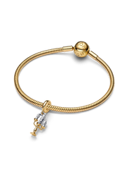 Disney Beauty and the Beast Lumiere Dangle Charm - Sterling silver, 14k gold plating