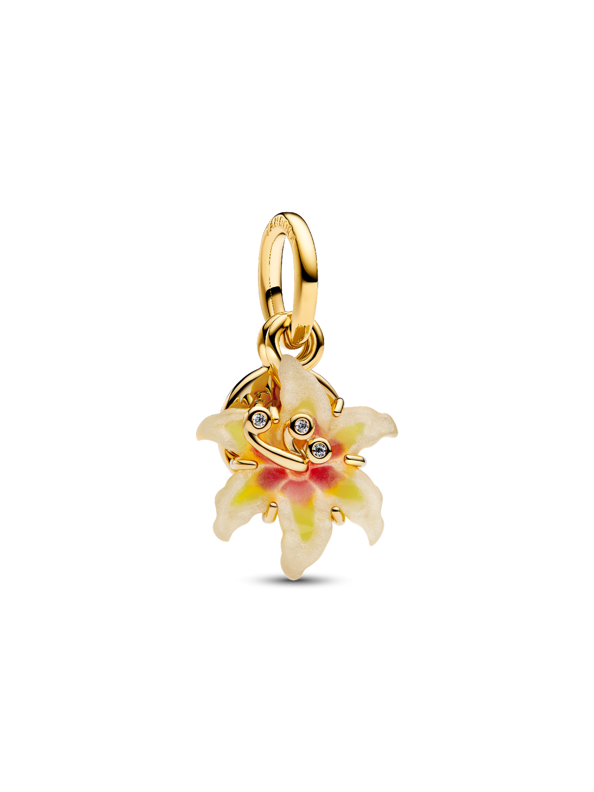 Disney Tangled Sundrop Flower Glow-in-the-dark Charm - 14k gold plating