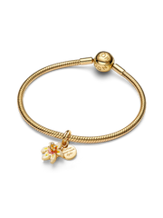 Disney Tangled Sundrop Flower Glow-in-the-dark Charm - 14k gold plating