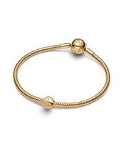 Textured Yin and Yang Mini Charm - 14k gold plating