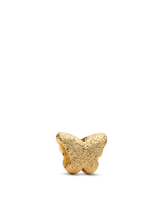 Textured Butterfly Mini Charm - 14k gold plating