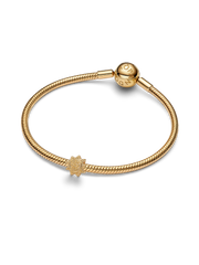 Textured Sun Mini Charm - 14k gold plating