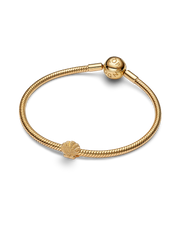 Textured Shell Mini Charm - 14k gold plating