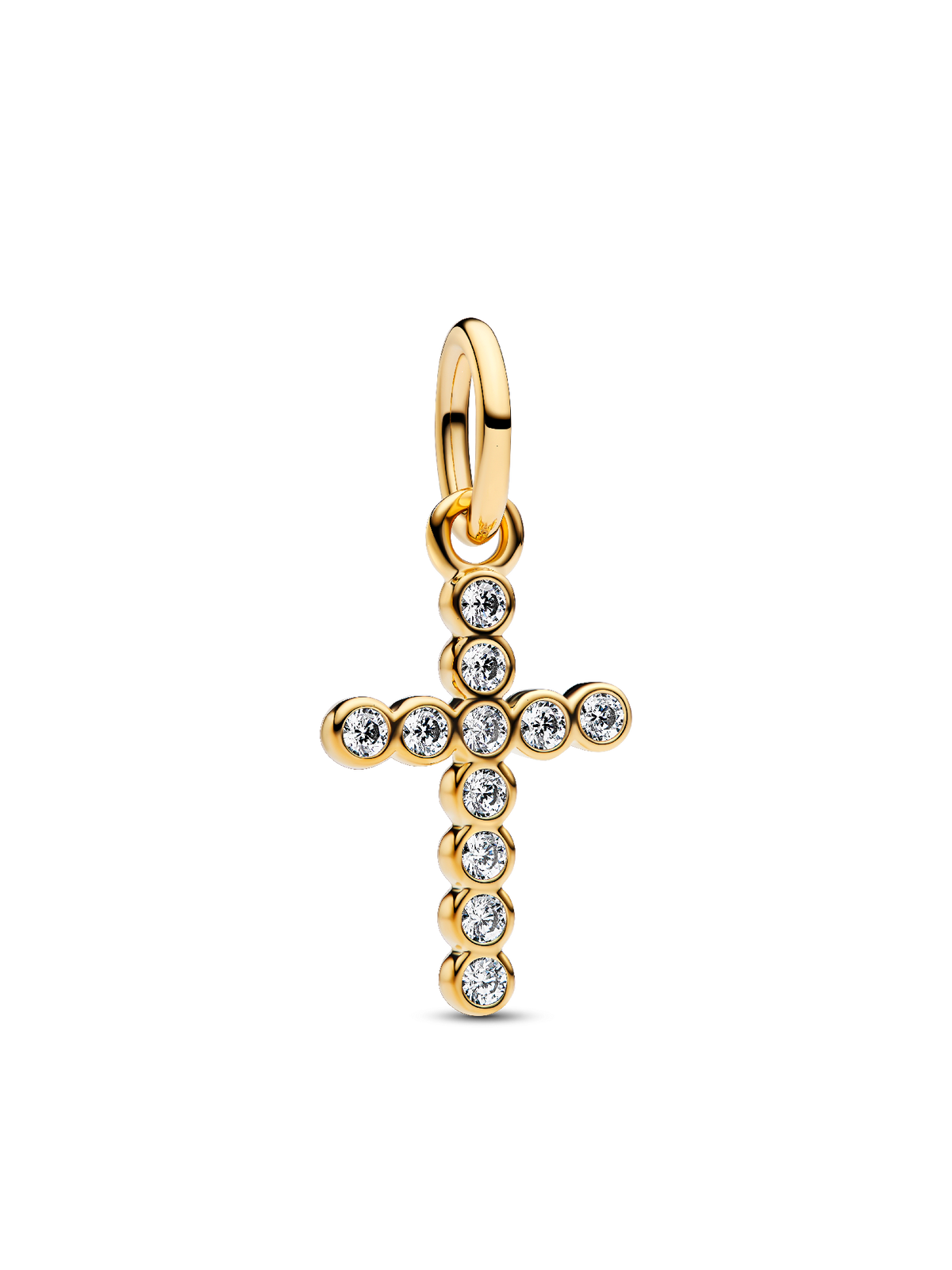 Cross Dangle Charm - 14k gold plating