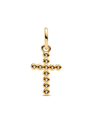 Cross Dangle Charm - 14k gold plating