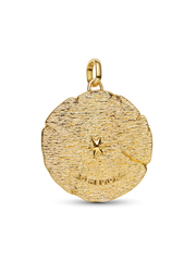 Crossing Arrows Oversized Medallion Charm - 14k gold plating