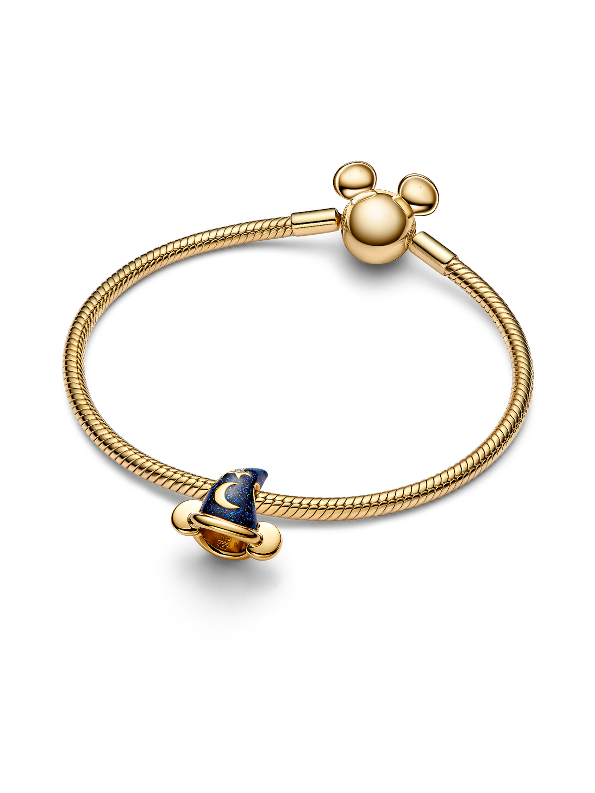 Disney Mickey Mouse Sorcerer's Hat Charm - 0.007 ct TW, 14k gold plating