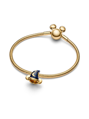 Disney Mickey Mouse Sorcerer's Hat Charm - 0.007 ct TW, 14k gold plating