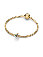 Christmas Tree Charm - Sterling silver, 14k gold plating