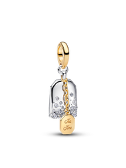 Bridgerton Tea Bag Dangle Charm - Sterling silver, 14k gold plating