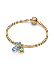 Bridgerton Butterfly & Bee Splittable Dangle Charm - Sterling silver, 14k gold plating