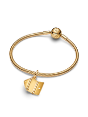 Engravable & Openable Envelope Dangle Charm - 14k gold plating