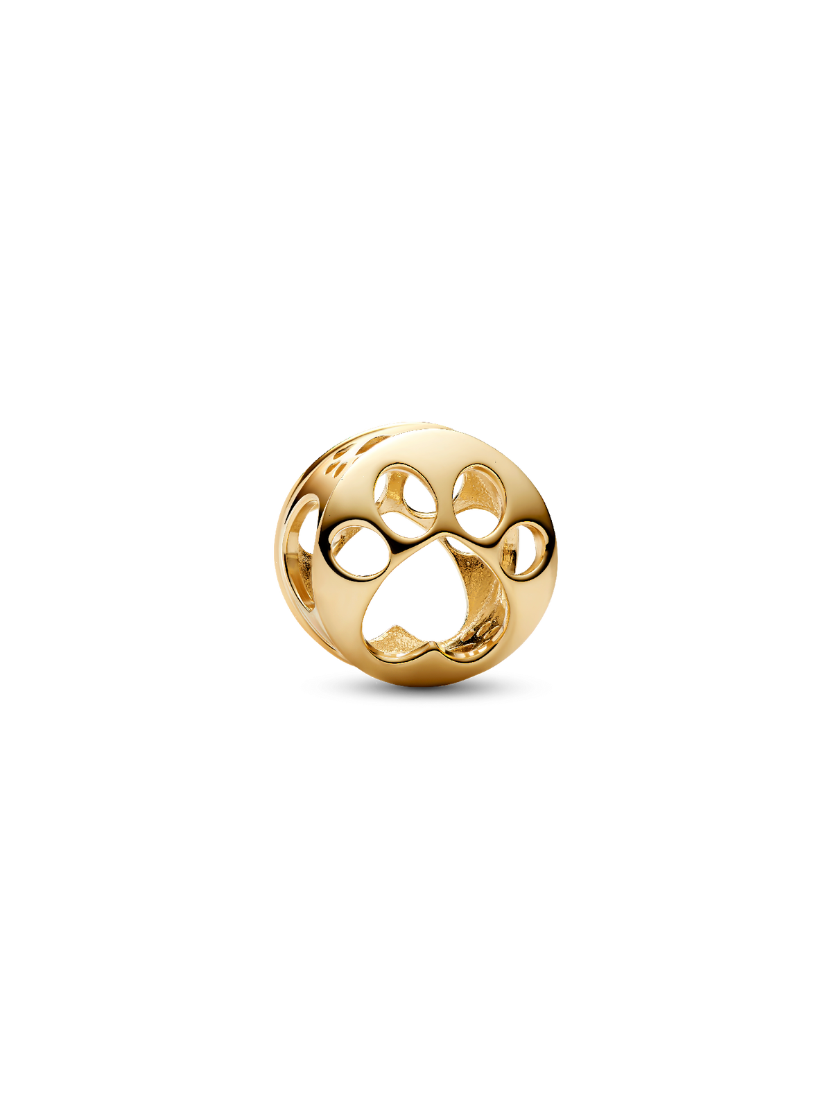 Openwork Paw Charm - 14k gold plating
