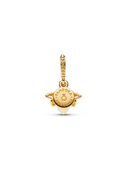 Glow-in-the-dark Firefly Dangle Charm - 14k gold plating