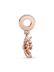 Cherry Blossom Dangle Charm - 14k rose gold plating