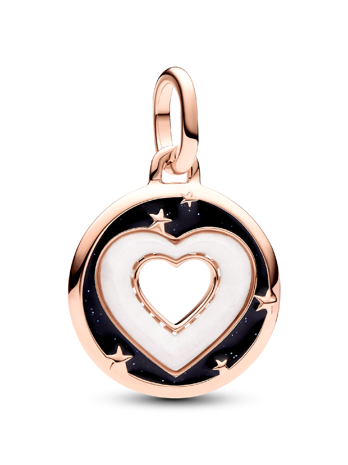 FINAL SALE - Pandora ME Hearts Medallion Charm - 14k rose gold plating
