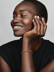 FINAL SALE - Openwork Family Tree Heart Charm - 14k rose gold plating